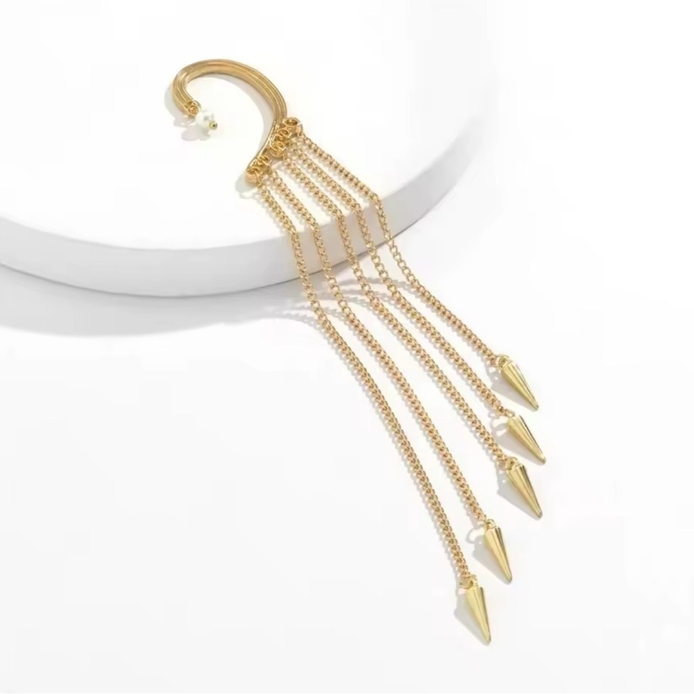 ⚜️ Avant-garde Gold Chain Drop Earrings